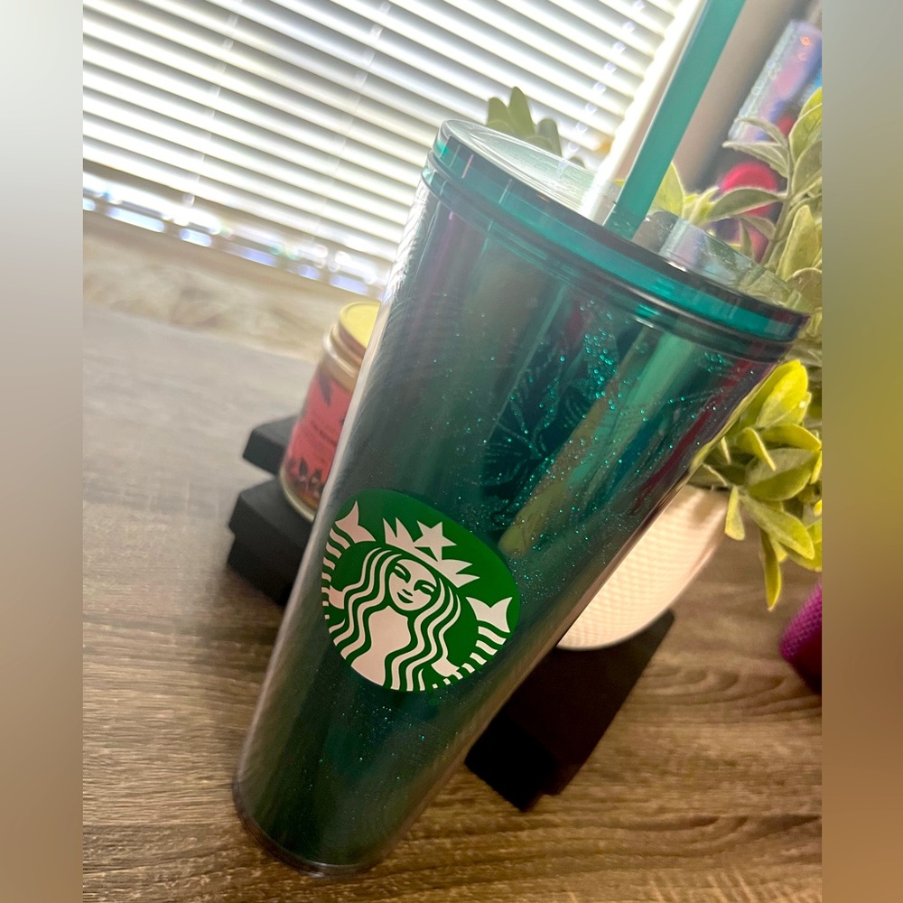 Starbucks Holiday Green Shimmer Tumbler
